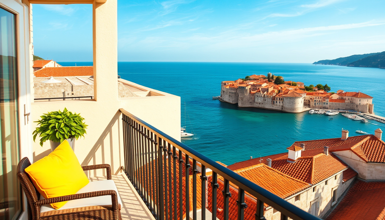 Hotell med balkonger i Dubrovnik – Beste med havutsikt og priser